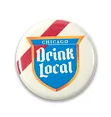Transit Tees Button pin- drink local