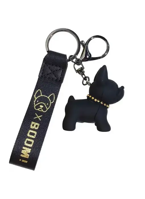 French Bulldog Keychain - Black