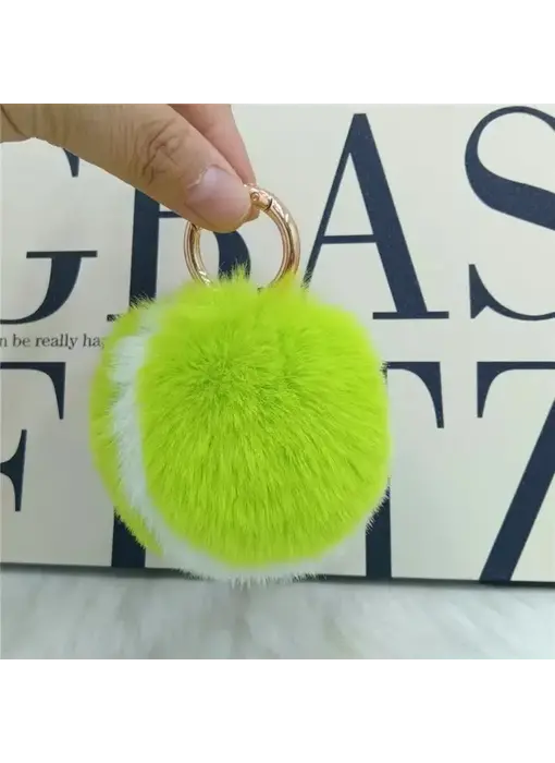 Tennis Keychain Pendant - Apple Green