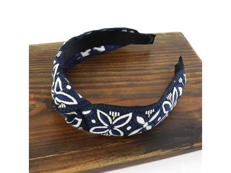 pretty persuasions Embroidered Fabric Headband - Blue