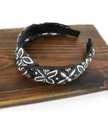 pretty persuasions Embroidered Fabric Headband - Brown