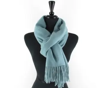 Solid Color Cozy Soft Scarf - Blue