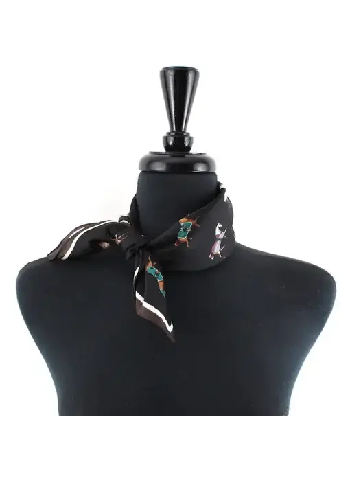 Lightweight Square Scarf - Black