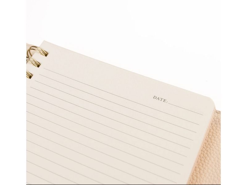 Graphique De France Taupe 6 x 8 Vegan Leather Wrap Journal