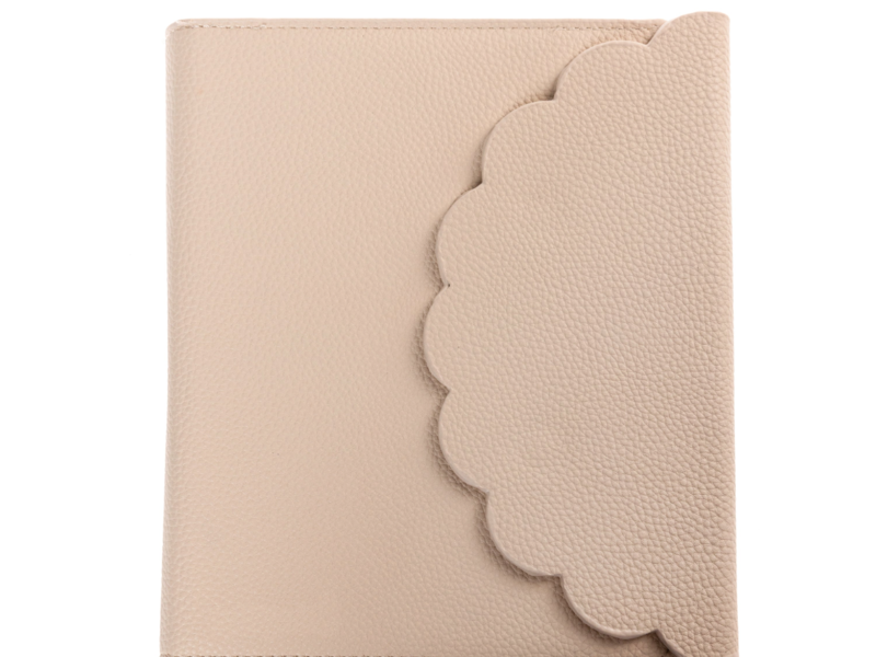 Graphique De France Taupe 6 x 8 Vegan Leather Wrap Journal