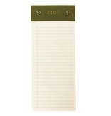 Graphique De France Olive Post-Bound List Pad