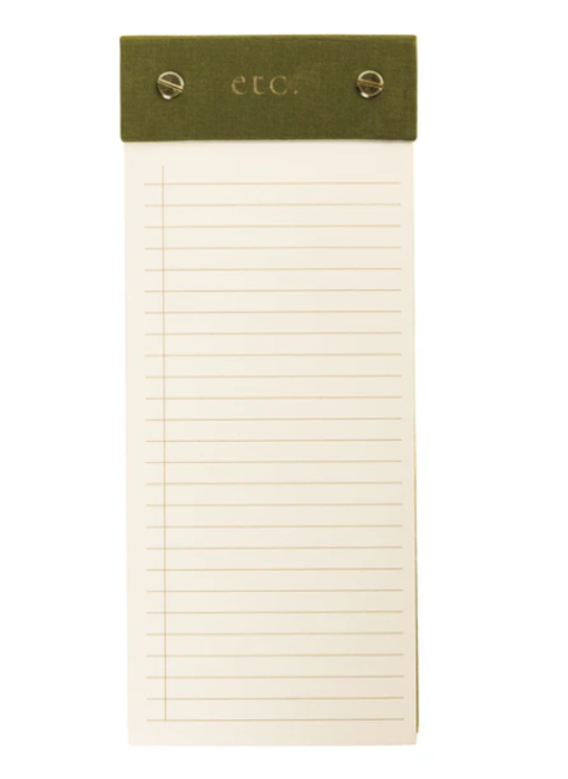 Olive Post-Bound List Pad