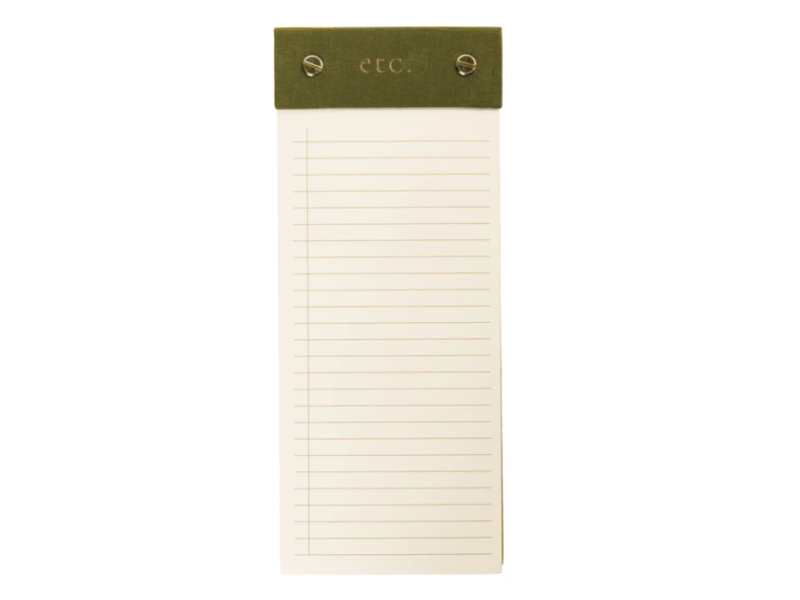 Graphique De France Olive Post-Bound List Pad