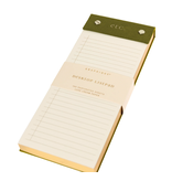Graphique De France Olive Post-Bound List Pad