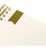 Graphique De France Olive Green 6 x 8 Fabric-Covered Journal with Magnetic Bookmarks