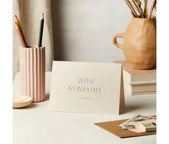 With Sympathy Greeting Card