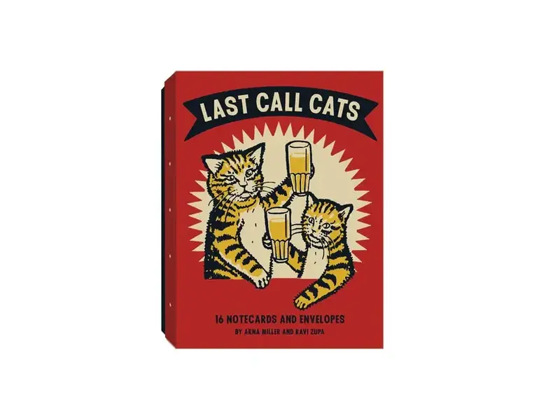 Chronicle Books Last Call Cats Notecards