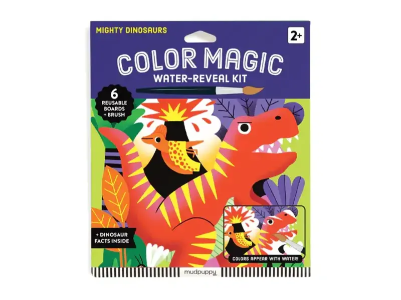 Chronicle Books Mighty Dinosaurs Color Magic Water-Reveal Kit