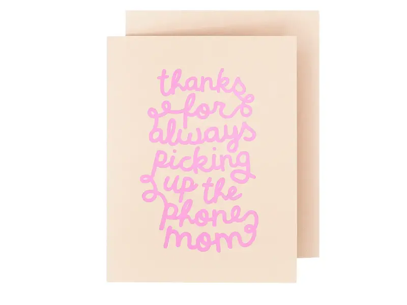 The Social Type Phone Mom Card