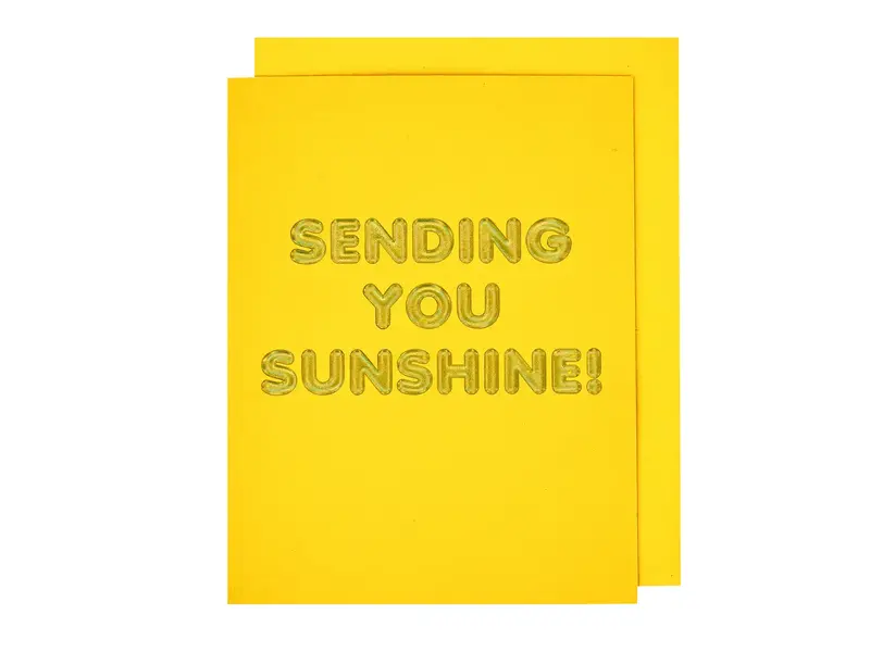 The Social Type Sending You Sunshine Friendship Card