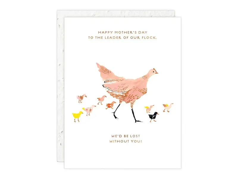 Seedlings Mother Hen - Mother's Day Card