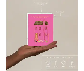 Pink House - New Home Card