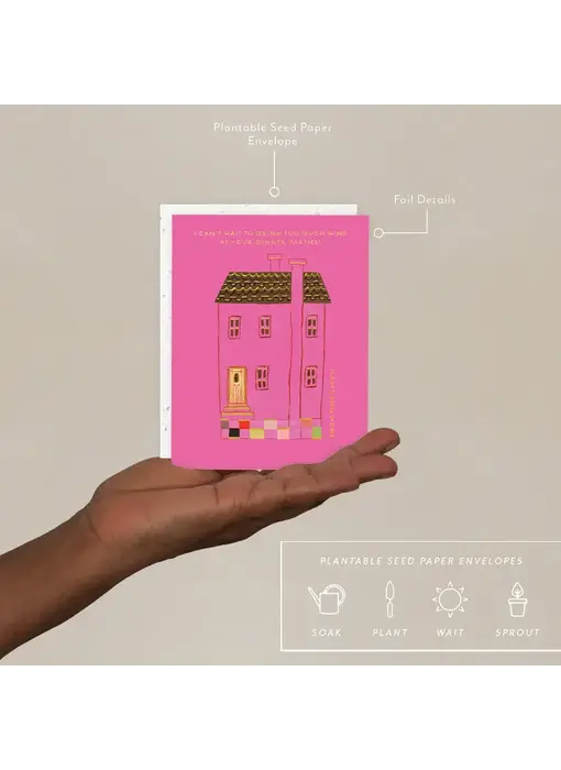Pink House - New Home Card