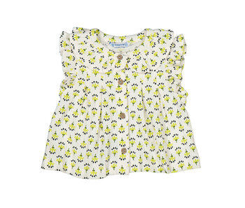 Baby Printed Bambula Blouse Pistachio