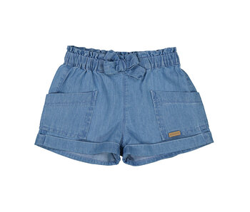 Shorts with Bow Light denim