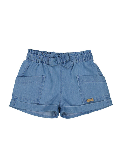 Shorts with Bow Light denim