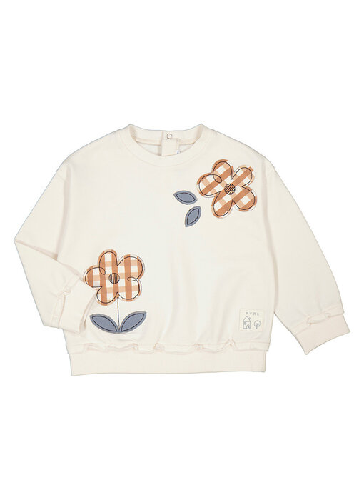 Embroidered Sweatshirt Bone-toffee