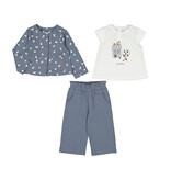 Mayoral 3-Piece Set with Printed Jacket Charcoal