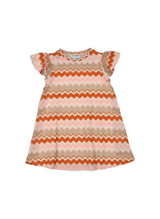 Zigzag Dress Salmon