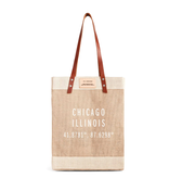 Apolis Global Citizen Chicago Coordinates Natural Market Bag