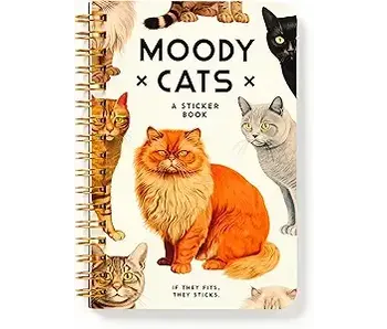Moody Cats Sticker Book