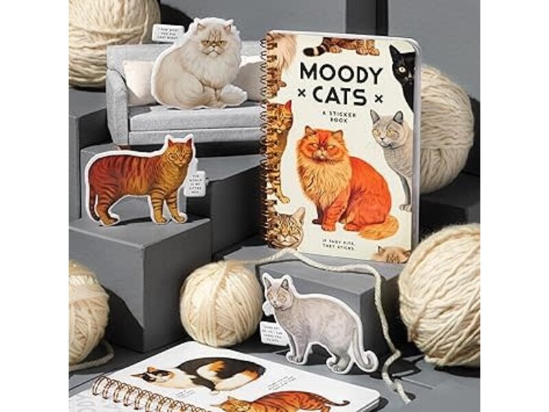 Chronicle Books Moody Cats Sticker Book