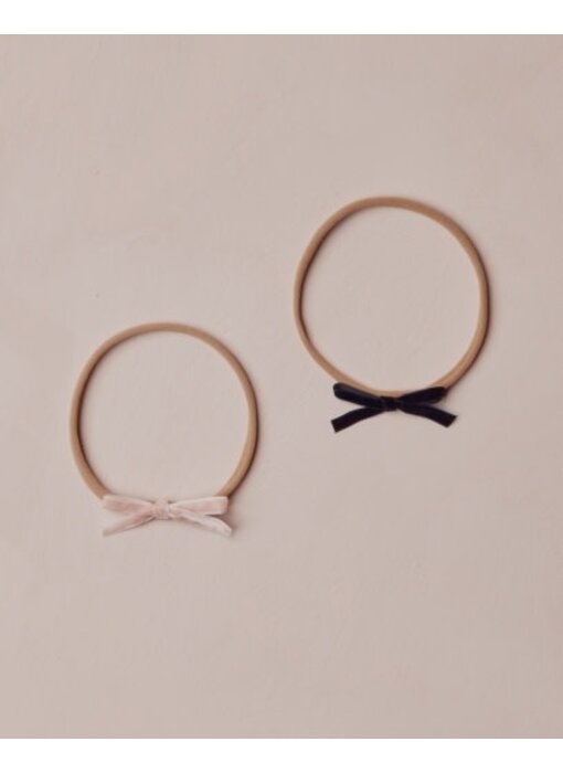 BABY BOW HEADBANDS || ROSE, BLACK