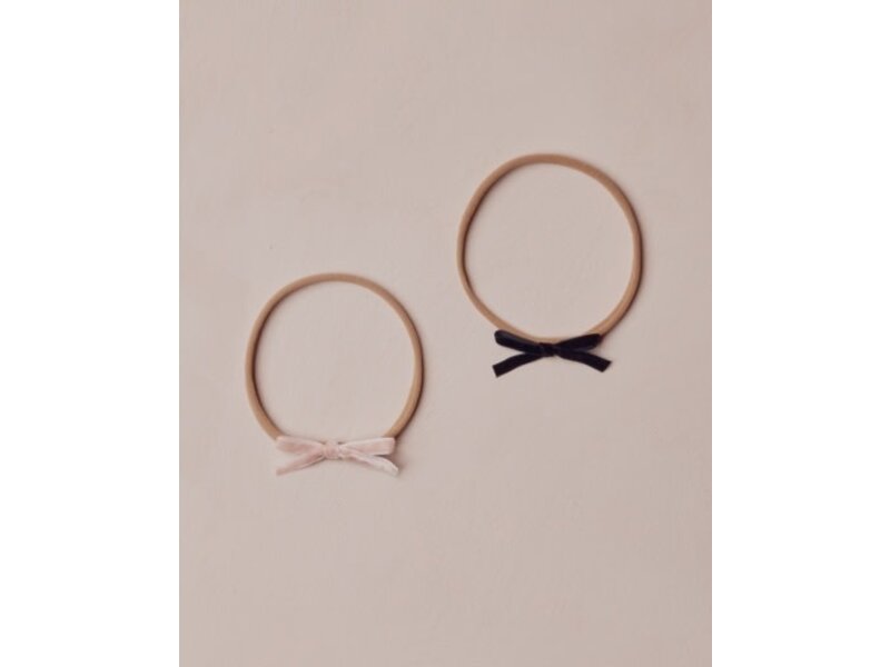 Rylee + Cru Inc. BABY BOW HEADBANDS || ROSE, BLACK