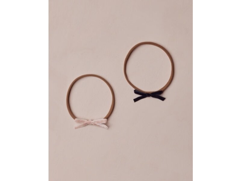 Rylee + Cru Inc. BABY BOW HEADBANDS || ROSE, BLACK