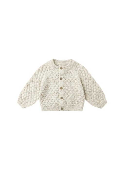 BUBBLE KNIT CARDIGAN || NATURAL CONFETTI