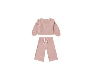 RUFFLE COZY SET || ROSE