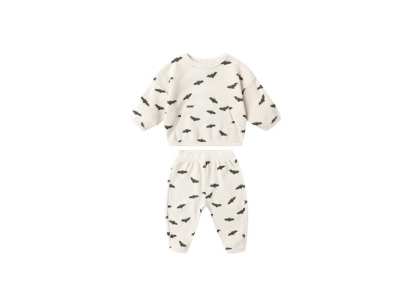 Rylee + Cru Inc. WAFFLE SLOUCH SET || BATS