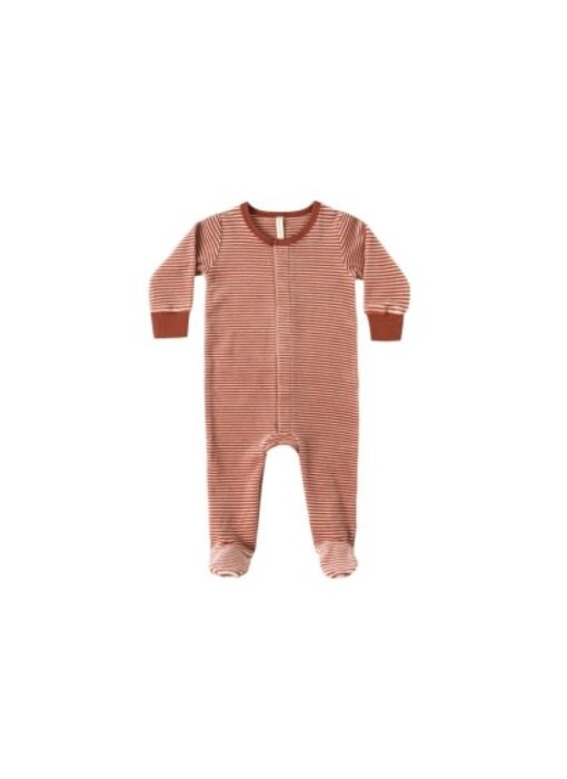 HIDDEN SNAP FOOTIE || CANDY STRIPE