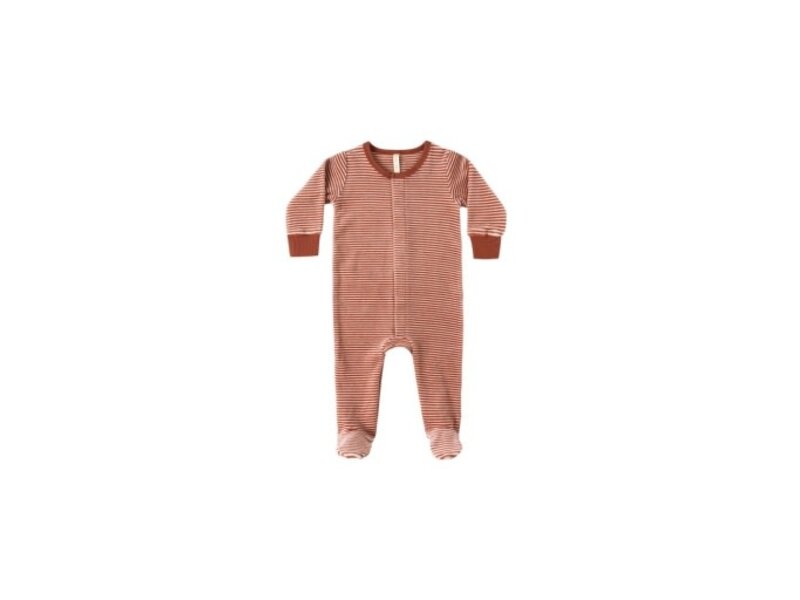 Rylee + Cru Inc. HIDDEN SNAP FOOTIE || CANDY STRIPE