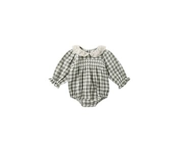 CALLIE ROMPER || FOREST CHECK