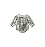 Rylee + Cru Inc. CALLIE ROMPER || FOREST CHECK