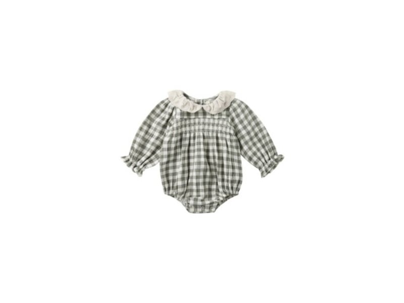 Rylee + Cru Inc. CALLIE ROMPER || FOREST CHECK