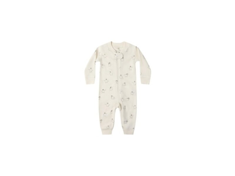 Rylee + Cru Inc. ZIP LONG SLEEVE SLEEPER || PENGUINS