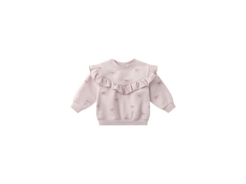 Rylee + Cru Inc. RUFFLE FLEECE SWEATSHIRT || BOWS