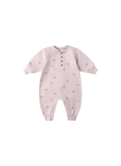 RELAXED FLEECE JUMPSUIT || BOWS