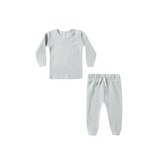 Rylee + Cru Inc. WAFFLE TOP + PANT SET || ICE BLUE