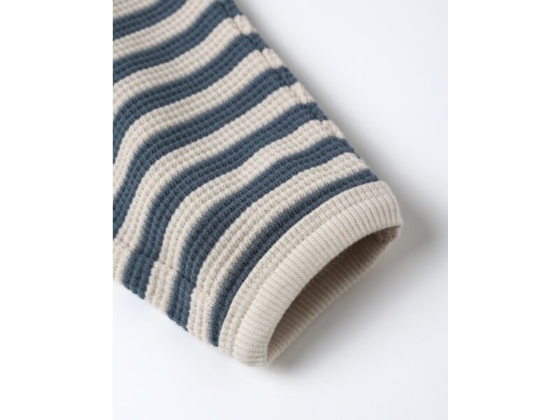 Rylee + Cru Inc. WAFFLE SLOUCH SET || OCEAN STRIPE