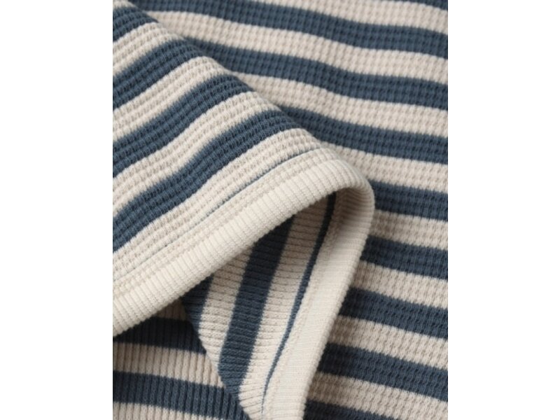 Rylee + Cru Inc. WAFFLE SLOUCH SET || OCEAN STRIPE