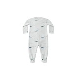 Rylee + Cru Inc. ZIP LONG SLEEVE SLEEPER FOOTIE || NARWHALS