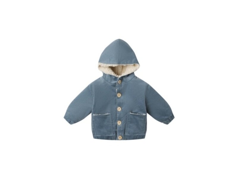 Rylee + Cru Inc. CORDUROY HOODED JACKET || OCEAN